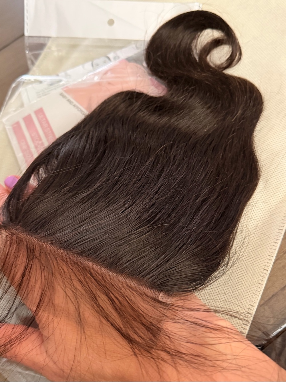 8” Natural Black Body Wave 4x4 HD Lace Closure - 1 Human Hair Piece #030